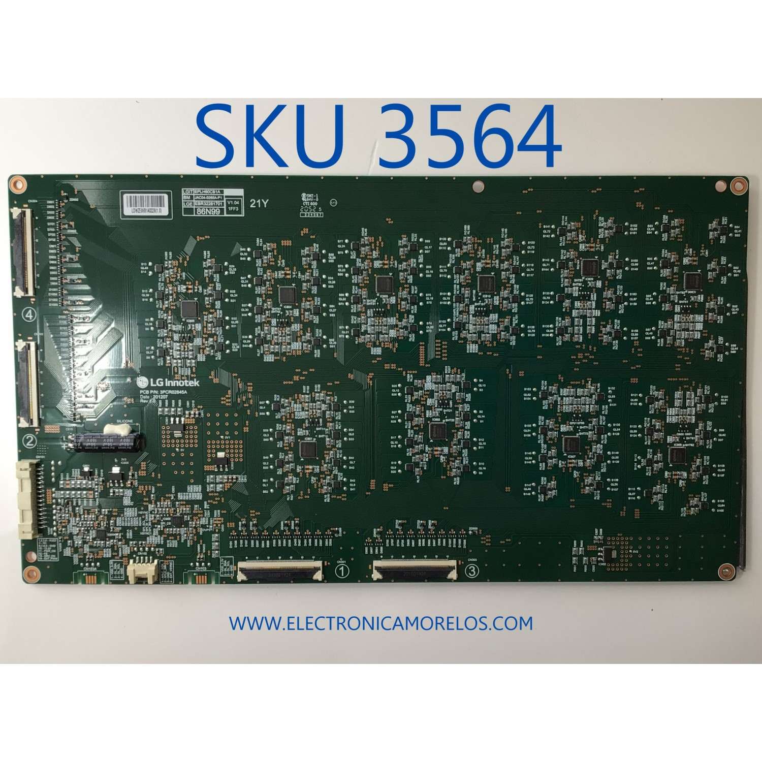 LED DIVER PARA TV LG NUMERO DE PARTE EBR32281701 / 3PCR02845A / 86N99 / LDWZE06B1A0228(1.0) / PANEL NC860DZD-ABKH1 / 86QNED99UPA